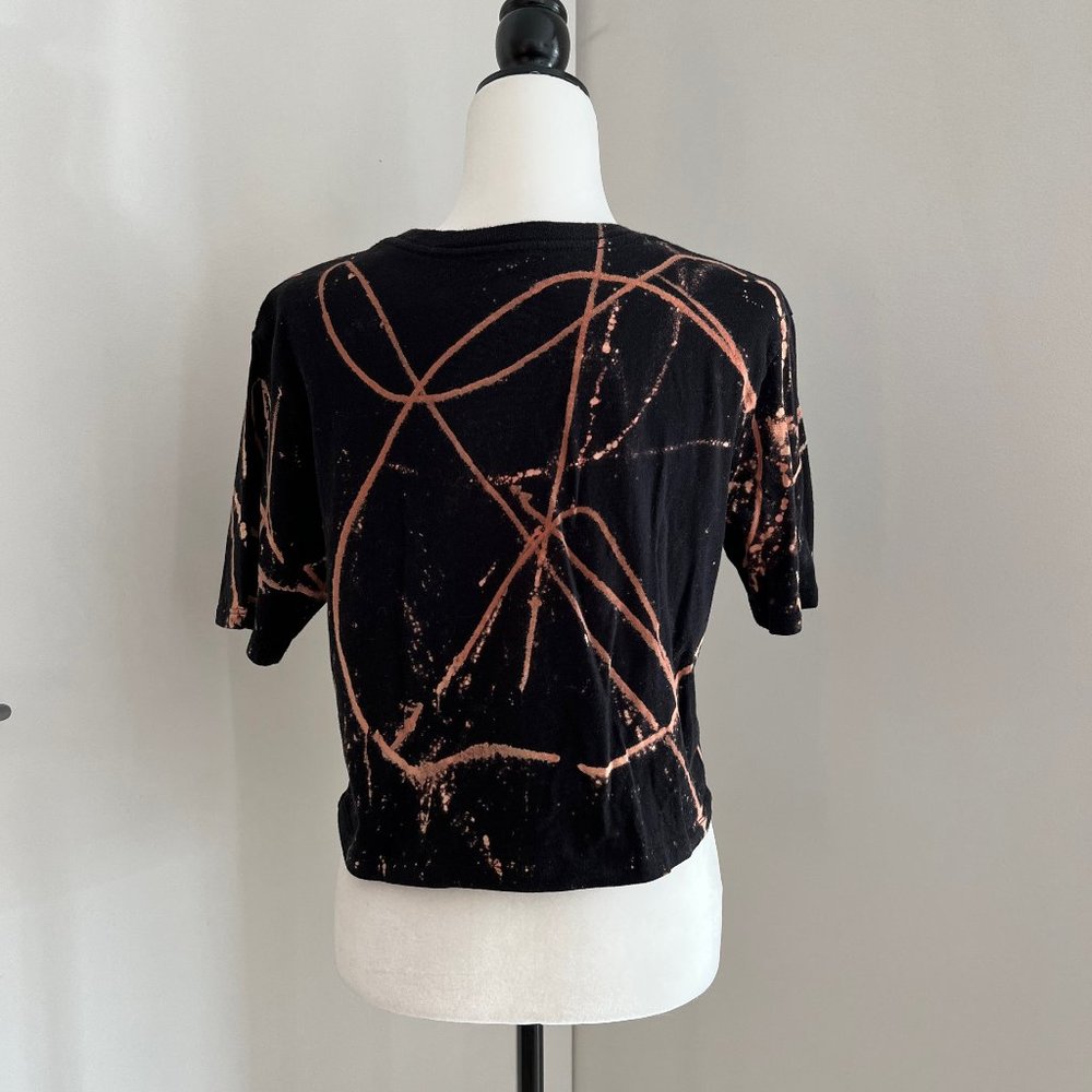✨Upcycled | Puma | Cropped T Shirt | Small | Black - Picture 5 of 12